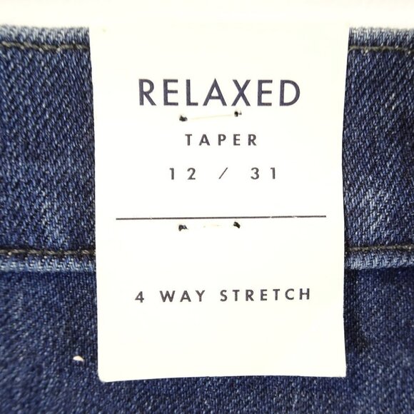 LUCKY BRAND Relaxed Taper Jeans Size 12 31 NEW 4 Way Stretch Raw Hem MSRP $129 - Picture 5 of 6